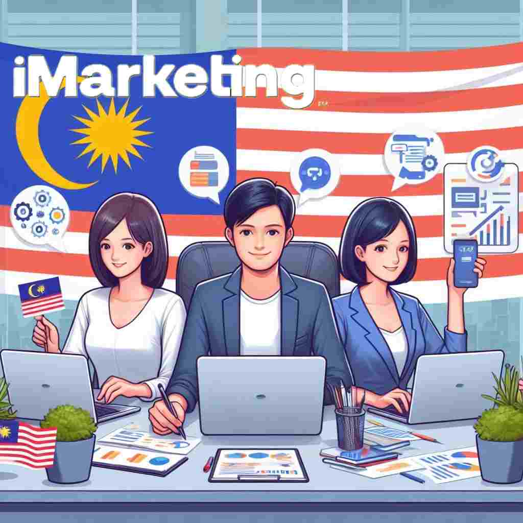 executives of Social media ads iMarketing (illustration)
